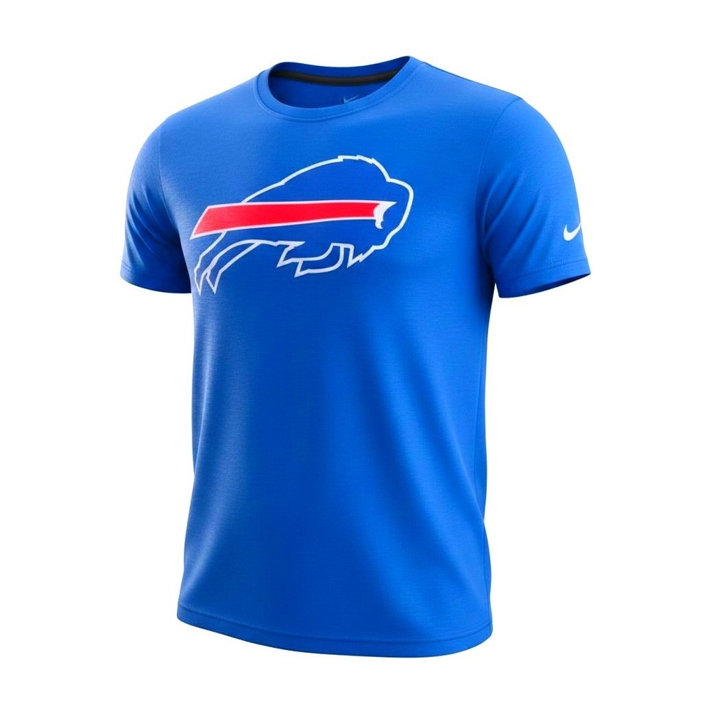 Buffalo Bills NFL Football Gameday Nike T-Shirt Men Large Blue Buffalo Logo